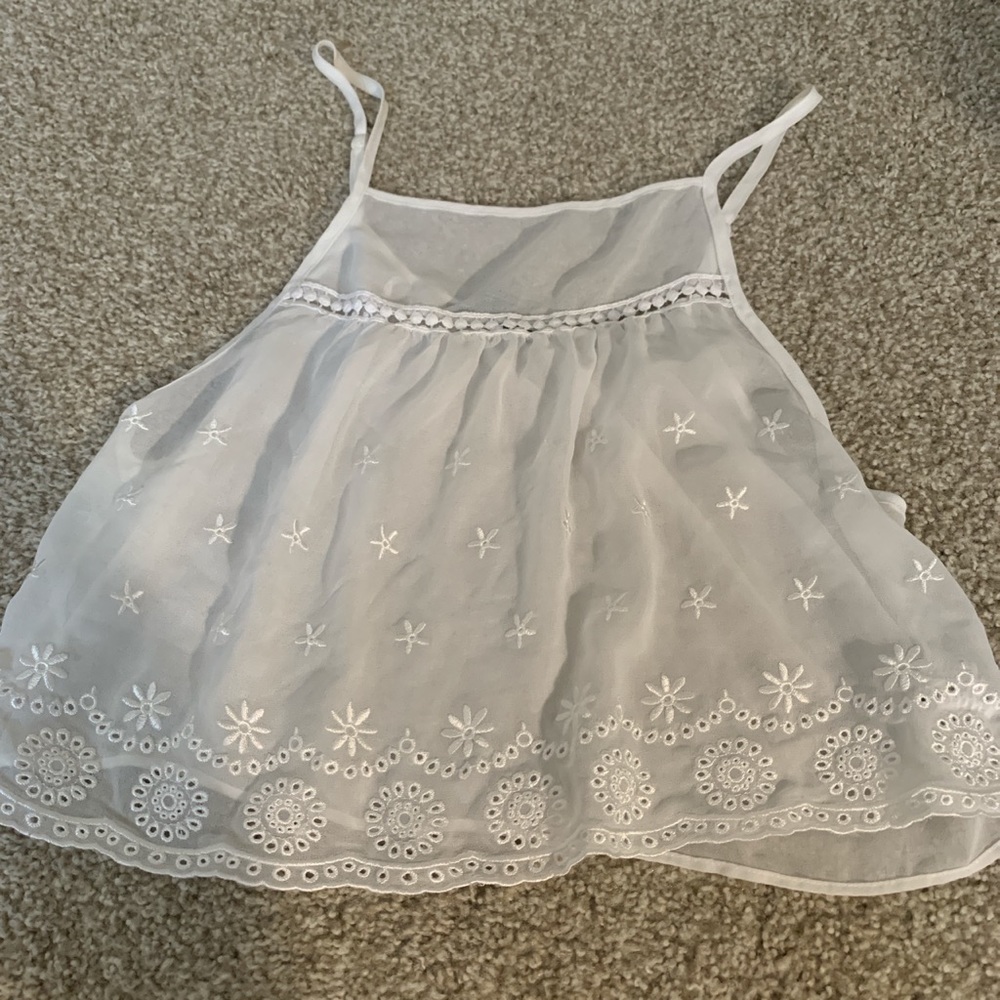 White sheer tank!